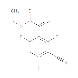 ethyl 2-(3-cyano-2,4,6-trifluorophenyl)-2-oxoacetate