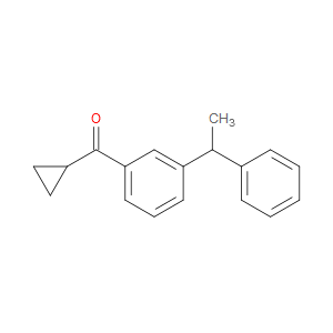 cyclopropyl(3-(1-phenylethyl)phenyl)methanone