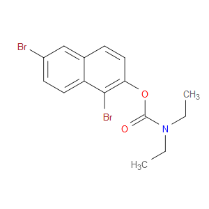 Carbamic acid, diethyl-, 1,6-dibromo-2-naphthalenyl ester