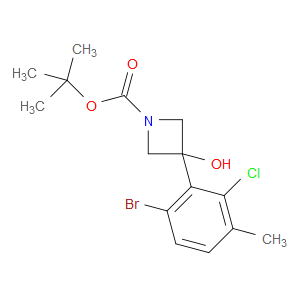 tert-butyl 3-(6-bromo-2-chloro-3-methylphenyl)-3-hydroxyazetidine-1-carboxylate