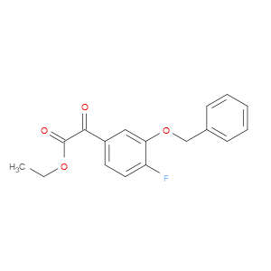 ethyl 2-(3-(benzyloxy)-4-fluorophenyl)-2-oxoacetate