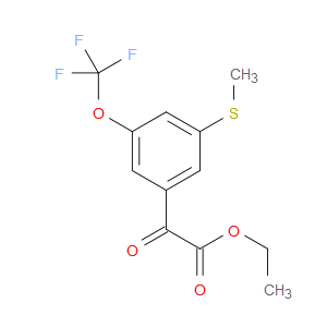 ethyl 2-(3-(methylthio)-5-(trifluoromethoxy)phenyl)-2-oxoacetate