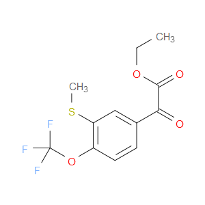 ethyl 2-(3-(methylthio)-4-(trifluoromethoxy)phenyl)-2-oxoacetate