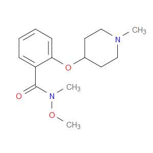 N-methoxy-N-methyl-2-((1-methylpiperidin-4-yl)oxy)benzamide