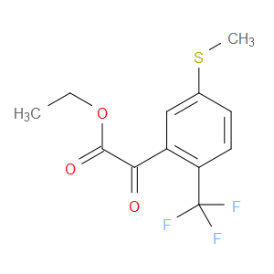 ethyl 2-(5-(methylthio)-2-(trifluoromethyl)phenyl)-2-oxoacetate