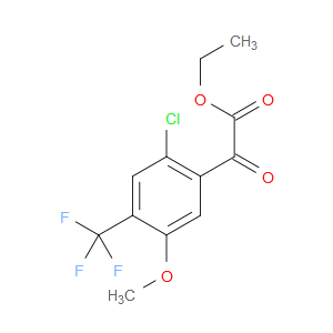 ethyl 2-(2-chloro-5-methoxy-4-(trifluoromethyl)phenyl)-2-oxoacetate