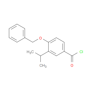 4-(benzyloxy)-3-isopropylbenzoyl chloride