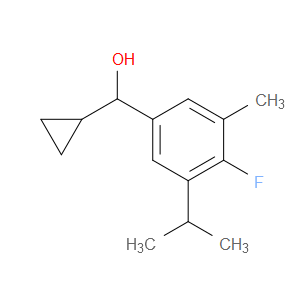 cyclopropyl(4-fluoro-3-isopropyl-5-methylphenyl)methanol