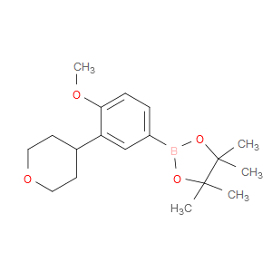 Tetrahydro-4-[2-methoxy-5-(4,4,5,5-tetramethyl-1,3,2-dioxaborolan-2-yl)phenyl...