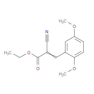 2-Propenoic acid, 2-cyano-3-(2,5-dimethoxyphenyl)-, ethyl ester