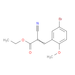 Ethyl 3-(5-bromo-2-methoxyphenyl)-2-cyano-2-propenoate