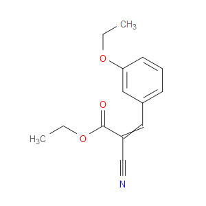 2-Propenoic acid, 2-cyano-3-(3-ethoxyphenyl)-, ethyl ester
