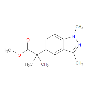 Methyl α,α,1,3-tetramethyl-1H-indazole-5-acetate
