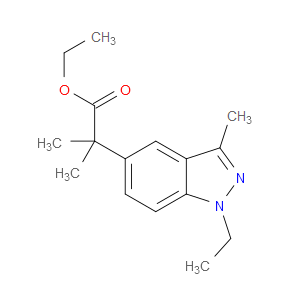 Ethyl 1-ethyl-α,α,3-trimethyl-1H-indazole-5-acetate