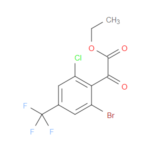 ethyl 2-(2-bromo-6-chloro-4-(trifluoromethyl)phenyl)-2-oxoacetate