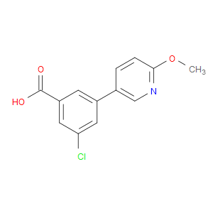 3-Chloro-5-(6-methoxy-3-pyridinyl)benzoic acid