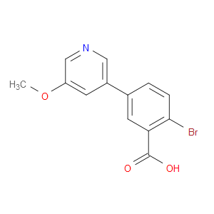 2-Bromo-5-(5-methoxy-3-pyridinyl)benzoic acid