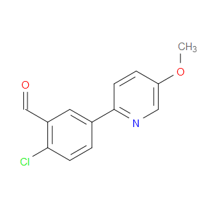 2-Chloro-5-(5-methoxy-2-pyridinyl)benzaldehyde