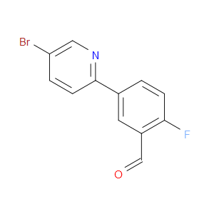 5-(5-Bromo-2-pyridinyl)-2-fluorobenzaldehyde