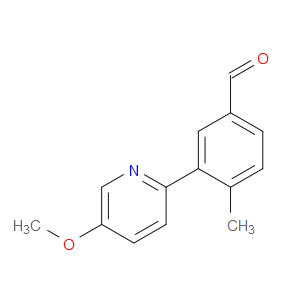 3-(5-Methoxy-2-pyridinyl)-4-methylbenzaldehyde