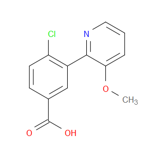 4-Chloro-3-(3-methoxy-2-pyridinyl)benzoic acid
