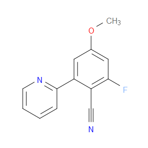 2-Fluoro-4-methoxy-6-(2-pyridinyl)benzonitrile