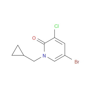 2(1H)-Pyridinone, 5-bromo-3-chloro-1-(cyclopropylmethyl)-