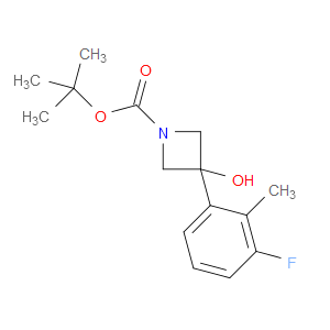 tert-butyl 3-(3-fluoro-2-methylphenyl)-3-hydroxyazetidine-1-carboxylate