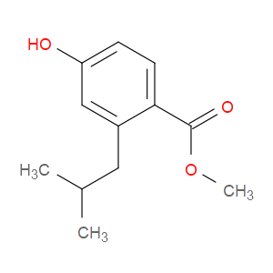 Benzoic acid, 4-hydroxy-2-(2-methylpropyl)-, methyl ester