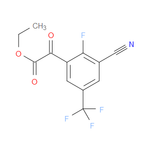 ethyl 2-(3-cyano-2-fluoro-5-(trifluoromethyl)phenyl)-2-oxoacetate