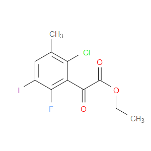 ethyl 2-(2-chloro-6-fluoro-5-iodo-3-methylphenyl)-2-oxoacetate