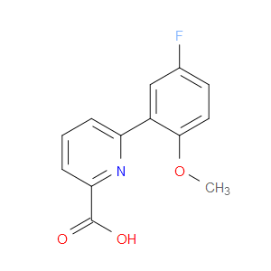 6-(5-Fluoro-2-methoxyphenyl)-2-pyridinecarboxylic acid