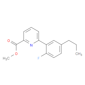 Methyl 6-(2-fluoro-5-propylphenyl)-2-pyridinecarboxylate