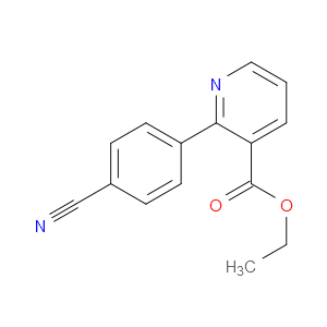 Ethyl 2-(4-cyanophenyl)-3-pyridinecarboxylate