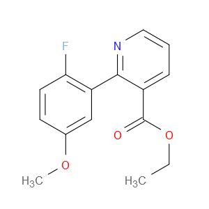 Ethyl 2-(2-fluoro-5-methoxyphenyl)-3-pyridinecarboxylate