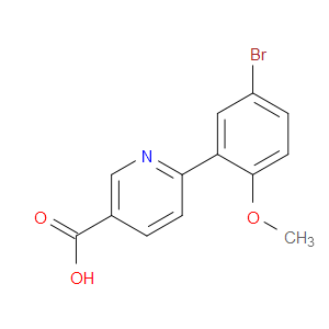 6-(5-Bromo-2-methoxyphenyl)-3-pyridinecarboxylic acid