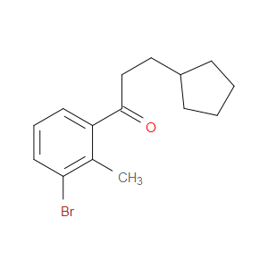 1-(3-Bromo-2-methylphenyl)-3-cyclopentyl-1-propanone