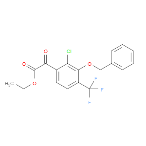 ethyl 2-(3-(benzyloxy)-2-chloro-4-(trifluoromethyl)phenyl)-2-oxoacetate