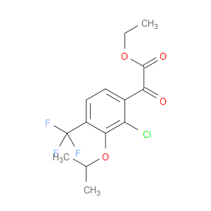 ethyl 2-(2-chloro-3-isopropoxy-4-(trifluoromethyl)phenyl)-2-oxoacetate