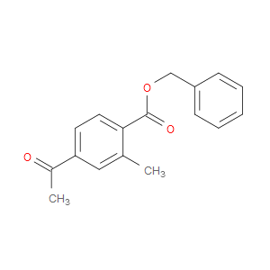 Phenylmethyl 4-acetyl-2-methylbenzoate