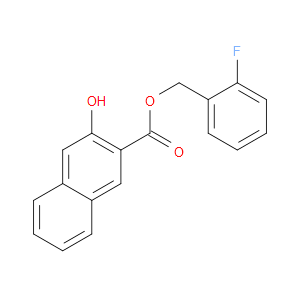 (2-Fluorophenyl)methyl 3-hydroxy-2-naphthalenecarboxylate