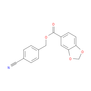 (4-Cyanophenyl)methyl 1,3-benzodioxole-5-carboxylate