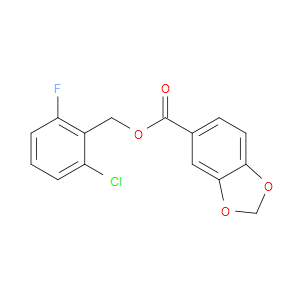 (2-Chloro-6-fluorophenyl)methyl 1,3-benzodioxole-5-carboxylate