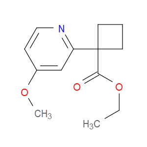 Ethyl 1-(4-methoxy-2-pyridinyl)cyclobutanecarboxylate