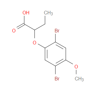 Butanoic acid, 2-(2,5-dibromo-4-methoxyphenoxy)-