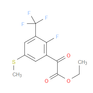 ethyl 2-(2-fluoro-5-(methylthio)-3-(trifluoromethyl)phenyl)-2-oxoacetate