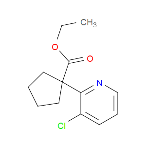 Ethyl 1-(3-chloro-2-pyridinyl)cyclopentanecarboxylate