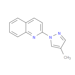 Quinoline, 2-(4-methyl-1H-pyrazol-1-yl)-