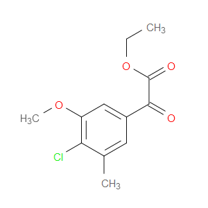 ethyl 2-(4-chloro-3-methoxy-5-methylphenyl)-2-oxoacetate