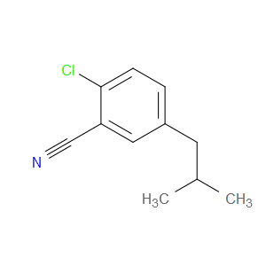 Benzonitrile, 2-chloro-5-(2-methylpropyl)-